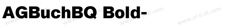 AGBuchBQ Bold字体转换 AGBuchBQ Bold字体转换